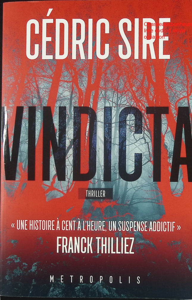 Vindicta Cédric Sire livre occasion – thriller psychologique suspense vengeance enquête sombre manipulation - Livre