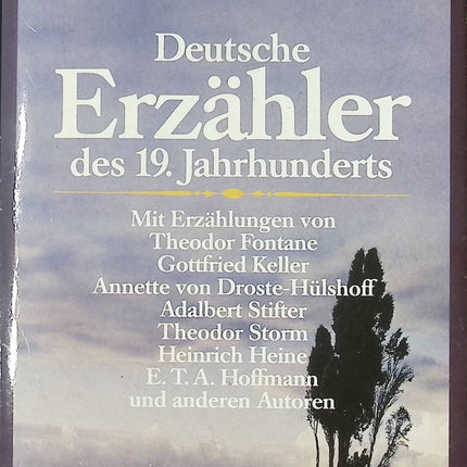 Deutsche Erzähler des 19. Jahrhunderts – Anthologie – Littérature allemande classique du XIXe siècle - Livre en Allemand