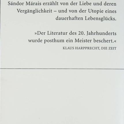 Die Gräfin von Parma – Sándor Márai – Roman historique et chronique de cour en Europe - Livre en Allemand