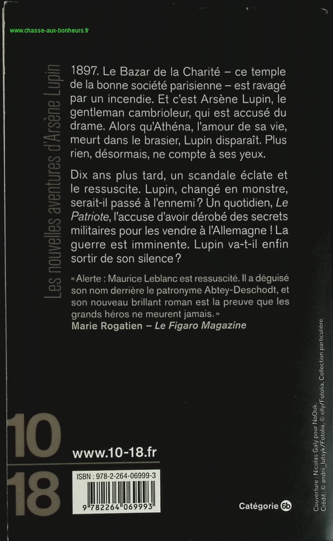 Les nouvelles aventures d'Arsène Lupin - Les héritiers - Benoît Abtey, Pierre Deschodt - livre