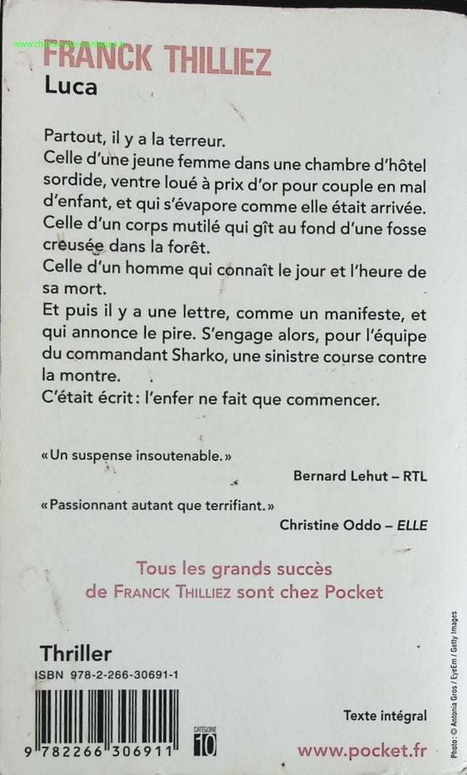 Luca - Franck Thilliez - livre