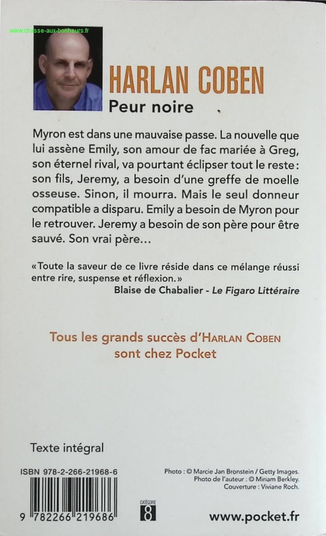 Peur noire - Harlan Coben - livre