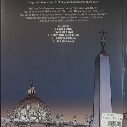 Le Janitor Tome 5 La Crèche de Satan – Yves Sente et François Boucq – BD d’espionnage, Vatican, enquête et thriller  - Livre BD
