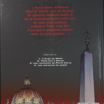 Le Janitor Tome 4 Les Morsures du Passé – Yves Sente et François Boucq – BD d’espionnage, enquête, Vatican et thriller international  - Livre BD