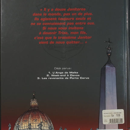Le Janitor Tome 3 Les Revenants de Porto Cervo – Yves Sente et François Boucq – BD d’espionnage, enquête et thriller international  - Livre BD