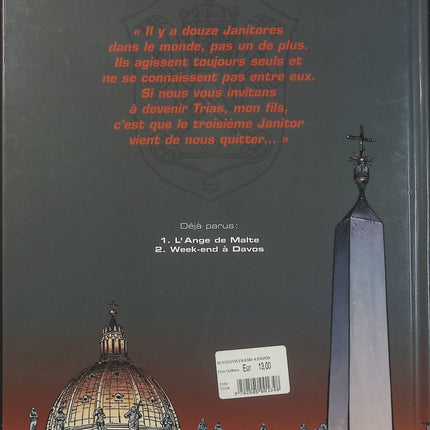 Le Janitor Tome 2 Week-End à Davos – Yves Sente et François Boucq – BD d’espionnage, Vatican, enquête et thriller international  - Livre BD