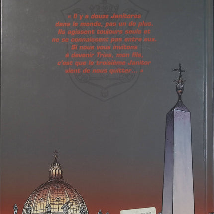 Le Janitor Tome 1 L’Ange de Malte – Yves Sente et François Boucq – BD d’espionnage, thriller et aventure autour du Vatican - Livre BD