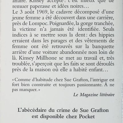 Q comme Querelle – Sue Grafton – roman policier alphabet enquête privée suspense thriller d’occasion - Livre