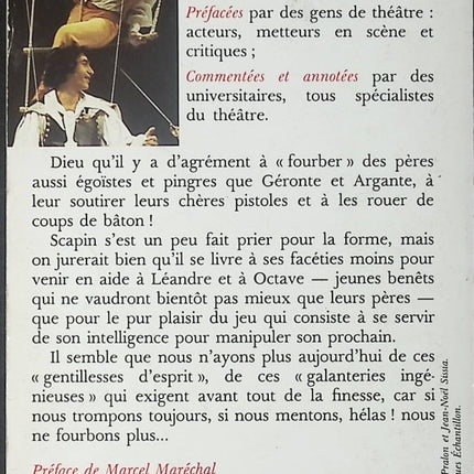 Les Fourberies de Scapin Molière pièce de théâtre classique comédie lycée bac français - Livre