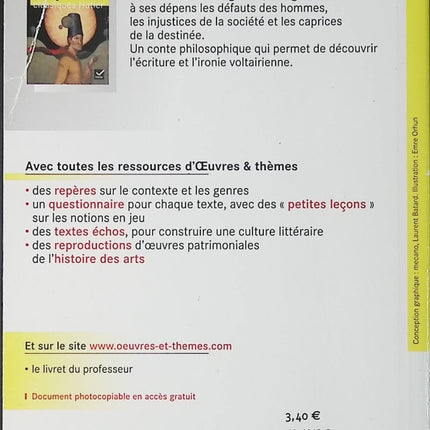 Zadig Voltaire conte philosophique classique littérature française lycée bac philosophie - Livre