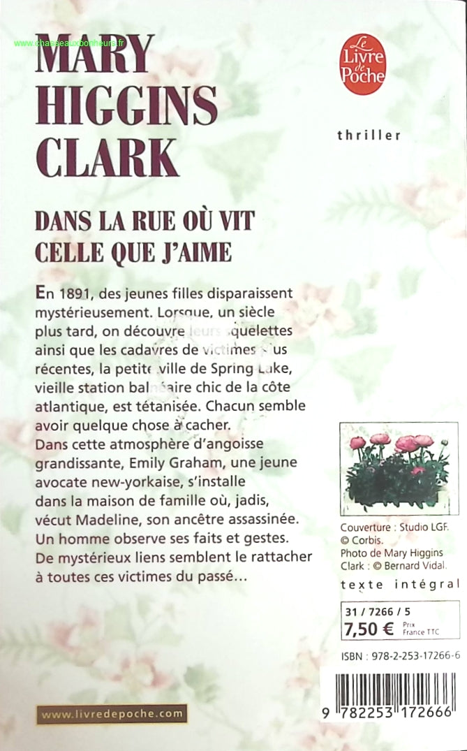 Dans la rue où vit celle que j'aime - Mary Higgins Clark - livre