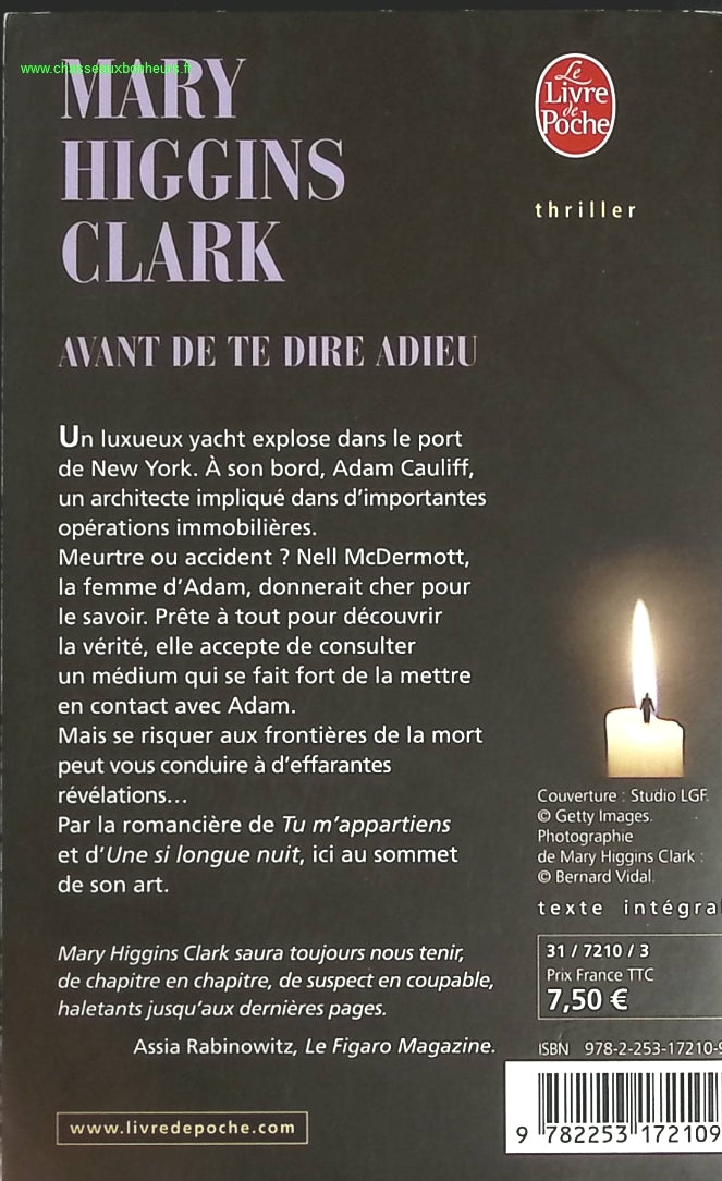 Before I Say Goodbye - Mary Higgins Clark - book