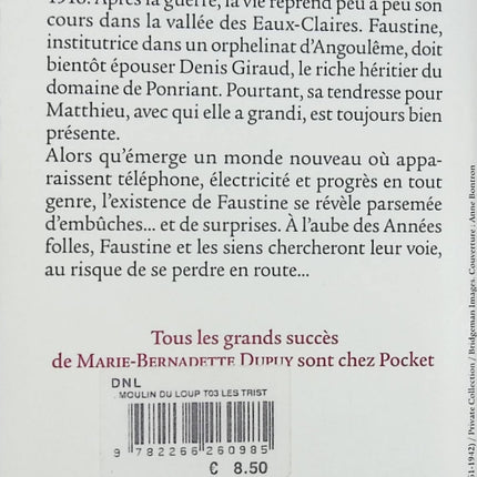 Le Moulin du Loup Tome 3 Les Tristes Noces roman saga familiale historique Marie-Bernadette Dupuy occasion pas cher - Livre
