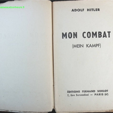 Mein Kampf - Adolf Hitler - livre