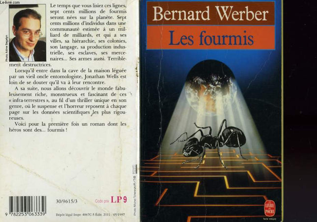Les Fourmis Tome 1 Bernard Werber livre occasion – roman science-fiction aventure insectes société humaine exploration - livre