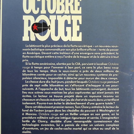 Octobre rouge - Tom Clancy - livre