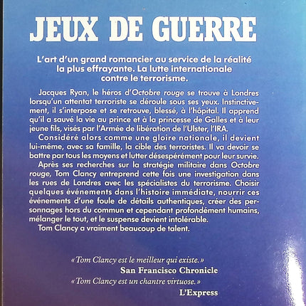 Jeux de guerre - Tome 1 - Tom Clancy - livre