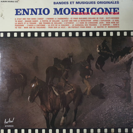 Ennio Morricone – Bandes Et Musiques Originales – Double vinyle 33 tours Disques Festival Album Double 222 occasion - Disque vinyle 33 tours
