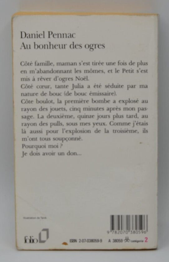 The Happiness of Ogres - Daniel Pennac - book