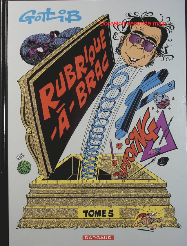 Rubrique-à-Brac Tome 5 – Gotlib Marcel – BD humour absurde, satire, parodie et bande dessinée française culte - Livre BD