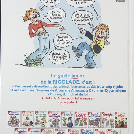 Le Guide Junior de la Rigolade – guide humoristique et ludique pour enfants – Jacky Goupil, Sylvia Douyé et Éric Miller - livre BD