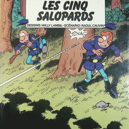 Les Tuniques Bleues - tome 21 - Les cinq salopards - Raoul Cauvin - livre BD