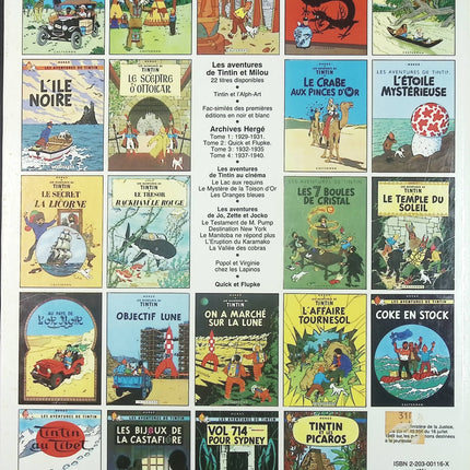 Tintin - We walked on the moon - Hergé - comic book