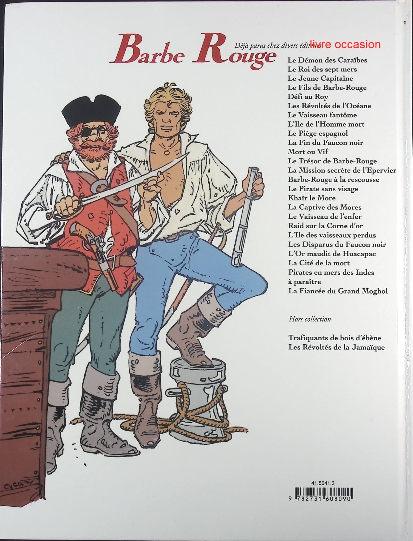 Pirates en mer des Indes - Tome 26 - Barbe Rouge - Jean Ollivier Christian Gaty - Livre BD