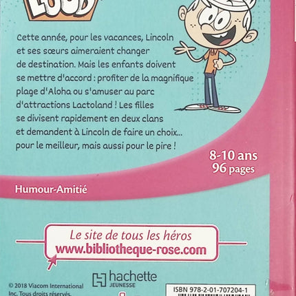 Bienvenue chez les Loud Tome 4 – Objectif vacances ! – Roman jeunesse humoristique, aventures en famille et péripéties estivales - Bibliothèque Rose - Livre