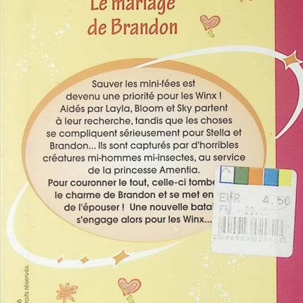 Winx Club - tome 8 - Le mariage de Brandon - Bibliothèque rose - Livre