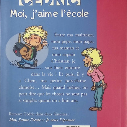 Cédric - tome 1 - Moi j'aime l'école - Bibliothèque rose - Livre