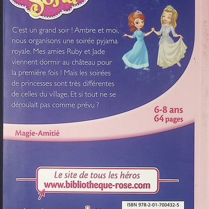Princesse Sofia - tome 2 - Une soirée pyjama royale - Bibliothèque rose - Livre