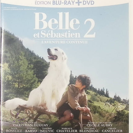 Belle et Sébastien 2 - L'aventure continue - Félix Bossuet, Tchéky Karyo - Blu-ray + DVD