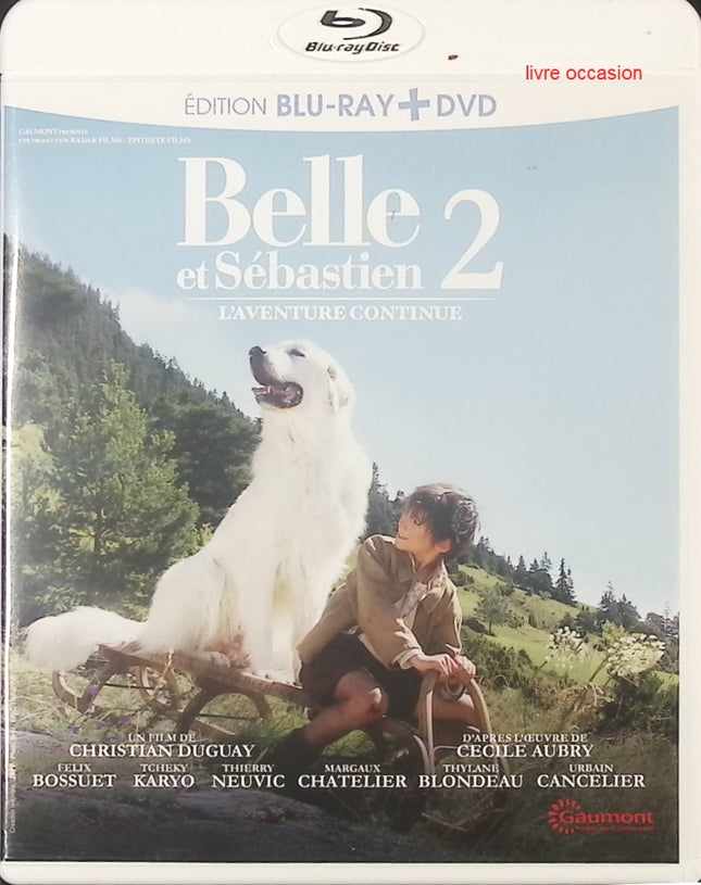 Belle et Sébastien 2 - L'aventure continue - Félix Bossuet, Tchéky Karyo - Blu-ray + DVD