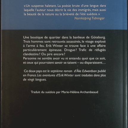 Ce doux pays - Åke Edwardson - Livre