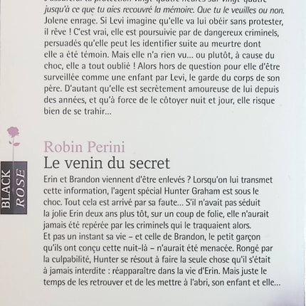Témoin malgré elle - Le venin du secret - Angi Morgan Robin Perini - Livre