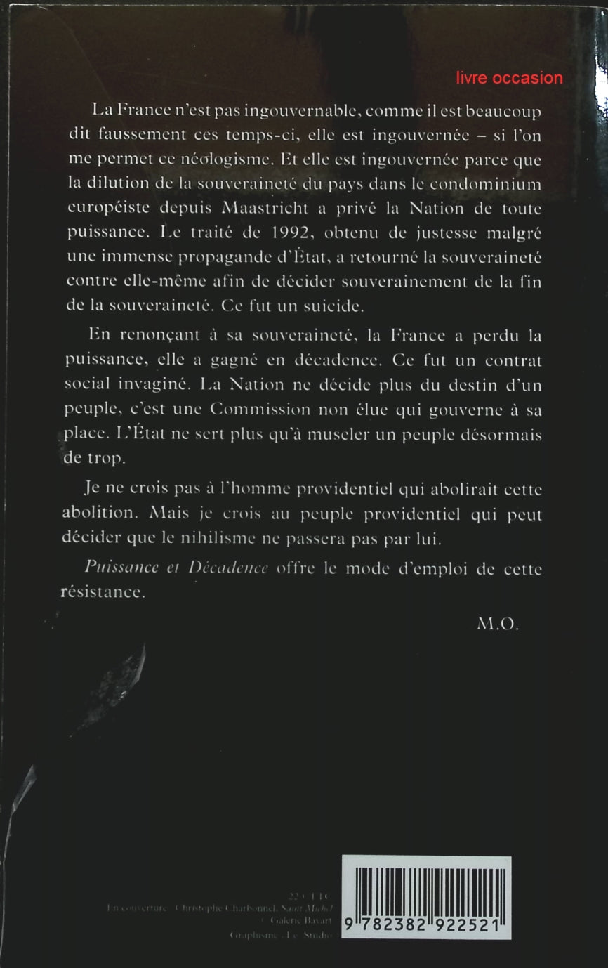 Puissance et décadence - Michel Onfray - Livre