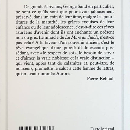 La Mare au diable - George Sand - Livre