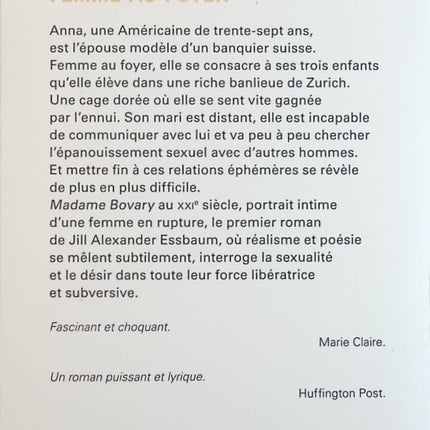 Femme au foyer - Jill Alexander Essbaum - Livre