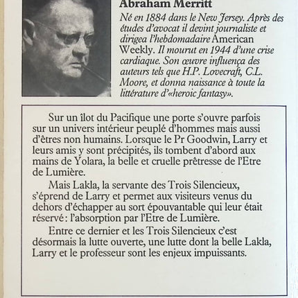 Le Gouffre de la Lune - Abraham Merritt - Livre