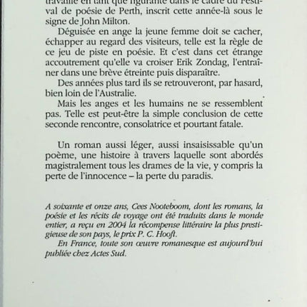 Perdu le paradis - Cees Nooteboom - Livre