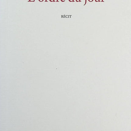 L'ordre du jour - Eric Vuillard - Livre