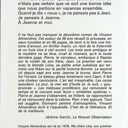 One Summer - Vincent Almendros - book