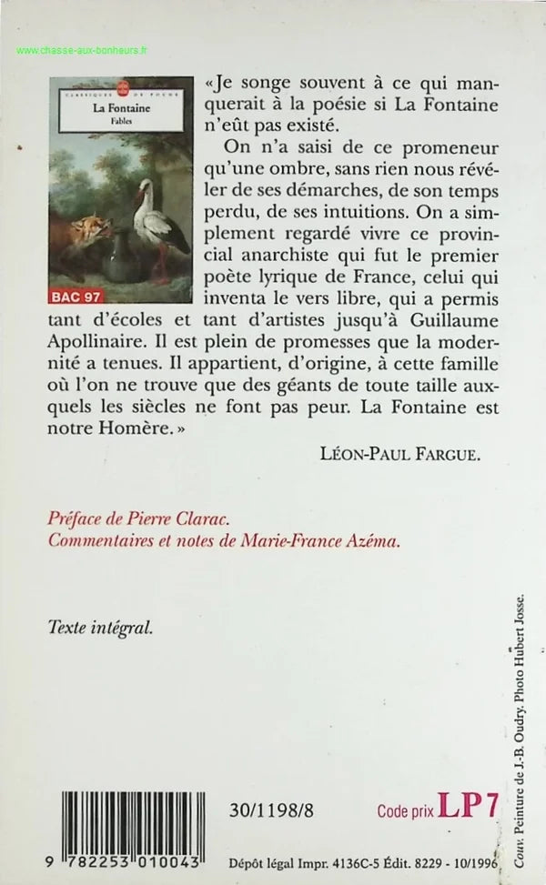 Fables - Jean de La Fontaine - book