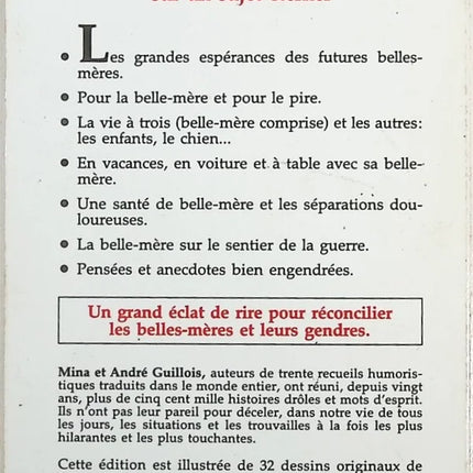 Les belles-mères ont de l'humour leurs gendres aussi - Mina Guillois, André Guillois - Livre