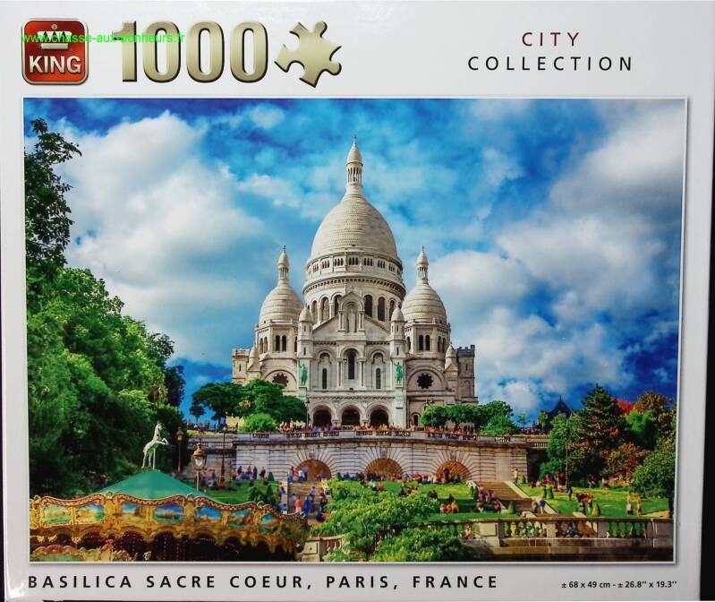 Puzzle de 1000 pièces Paris Sacré coeur - King - jeu de société