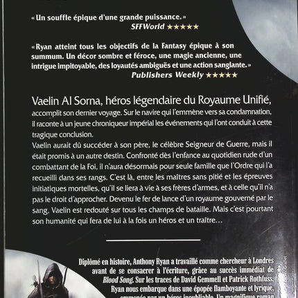 Blood Song - Tome 1 - La Voix Du Sang - Anthony Ryan - livre