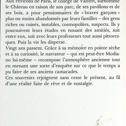 De si braves garçons - Patrick Modiano - livre