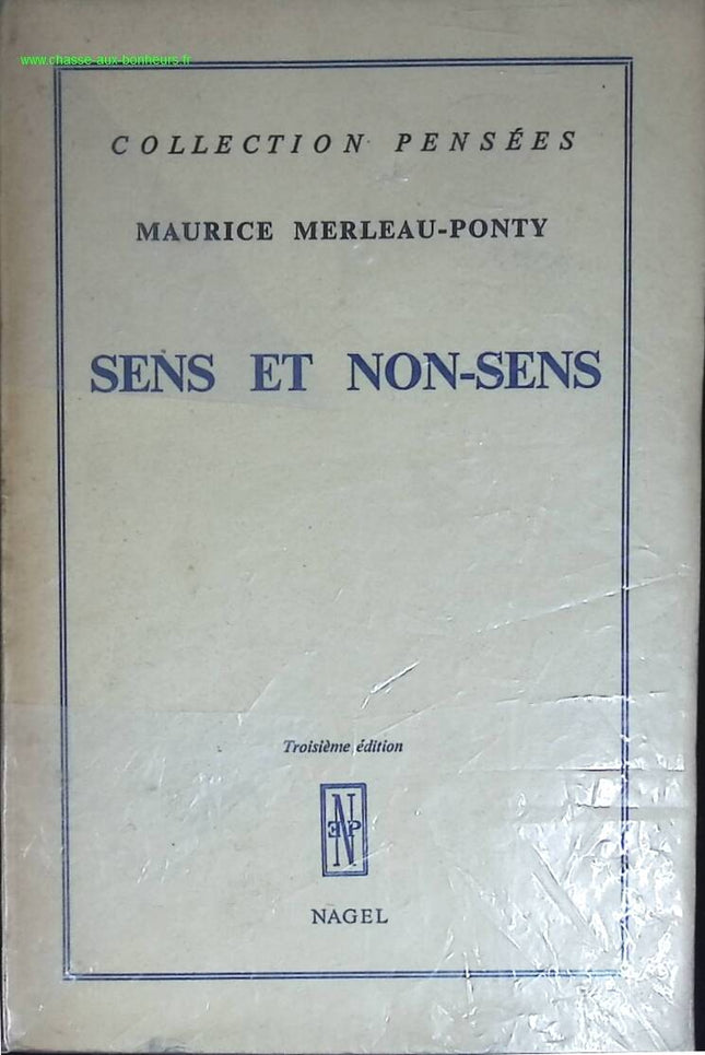 Sens et non sens - Maurice Merleau Ponty - livre