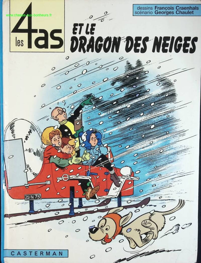 Die 4 Asse, Band 7 - Die 4 Asse und der Schneedrache - Chaulet Georges François Craenhals - Comicbuch
